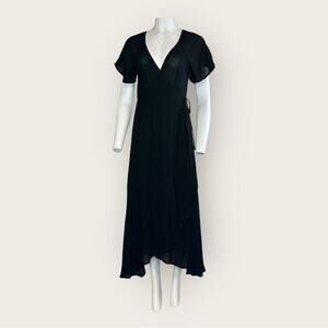 NWT | Lush | Wrap Midi Dress | Black | Various Sizes